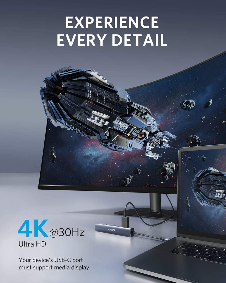 Anker 543 USB-C Hub (6-in-1, Slim)
