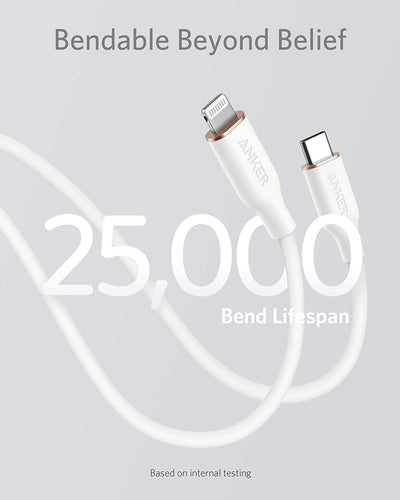 Anker 641 USB-C to Lightning Cable (Flow, 3 ft Silicone)