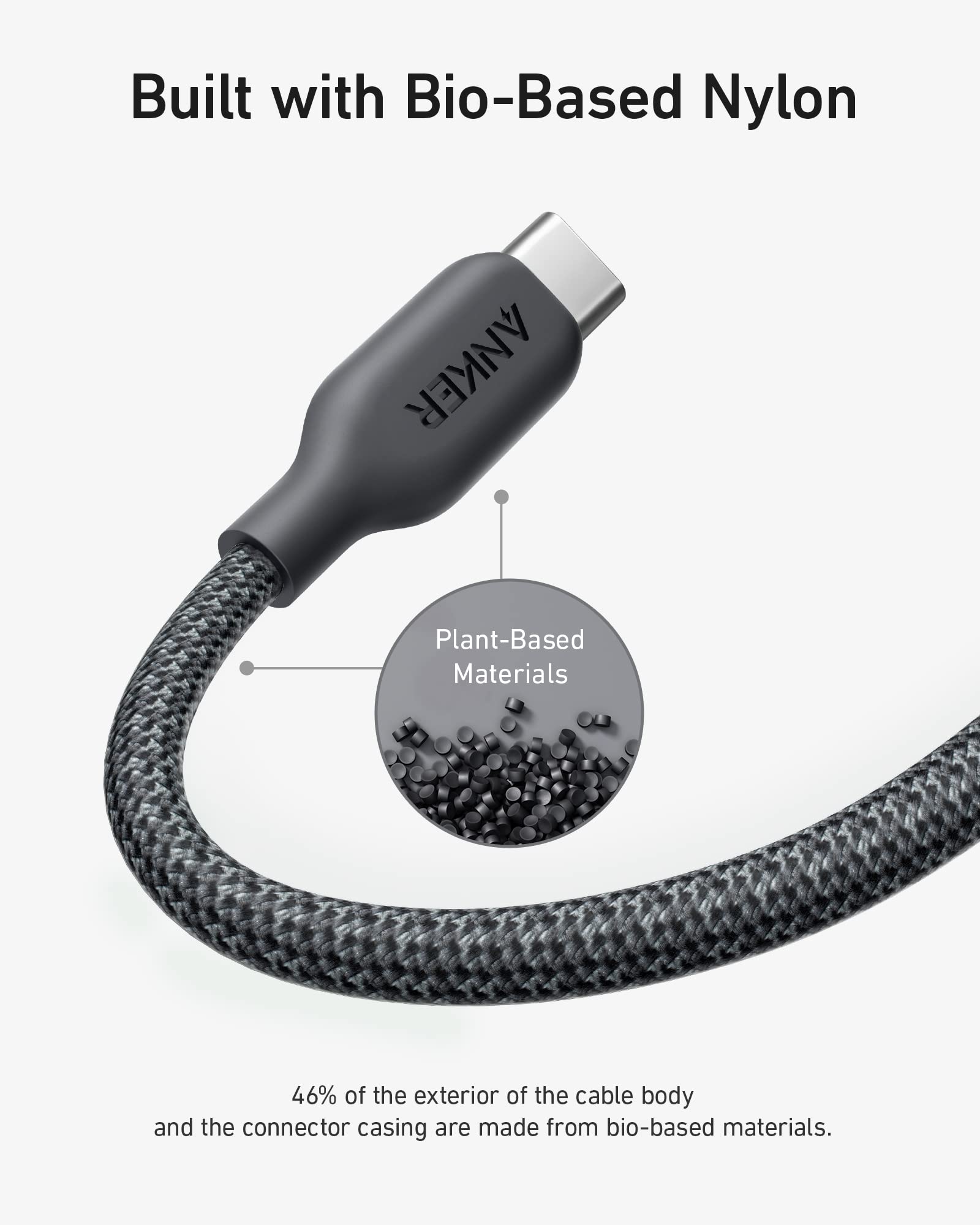 Anker 543 USB-C to USB-C Cable (240W, 10 ft)