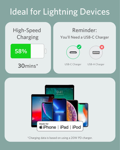 Anker 641 USB-C to Lightning Cable (Flow, Silicone)