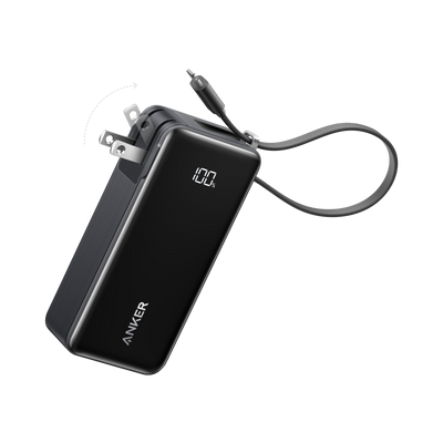 Anker Power Bank (10K, Fusion, Built-In Cable)