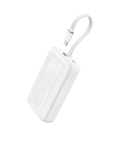 Anker Zolo Power Bank (10K, 30W, Built-In USB-C Cable)