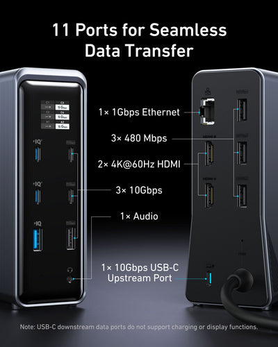 Anker Prime Charging Docking Station (14-in-1, Dual Display, 160W)