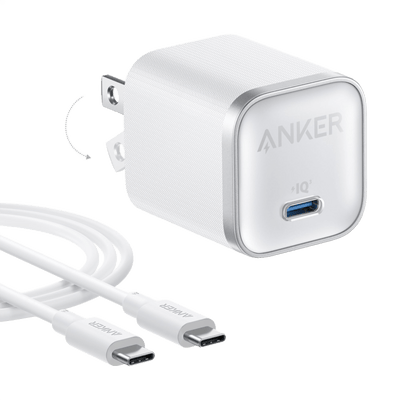 Anker Nano Charger (45W) with USB-C to USB-C Cable